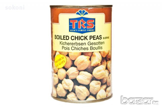 TRS Boiled Chick Peas / ТРС Варен Нахут В Подсолена Вода 400гр, снимка 1