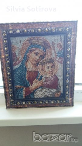 Св. Богородица с Младенеца, снимка 3 - Картини - 20859575