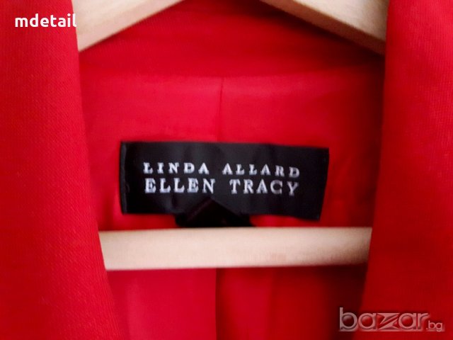 Ellen Tracy - червено пролетно/есенно манто/тренч/шлифер, снимка 5 - Палта, манта - 20122613