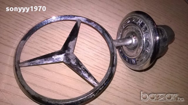 Mercedes 7.5см-емблема с основа-внос швеицария, снимка 1 - Аксесоари и консумативи - 17084884