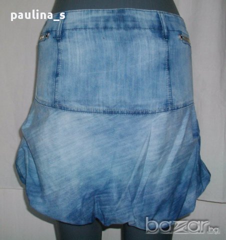 Уникална дънкова пола "Franco"jeans с подплата, снимка 4 - Поли - 15777404