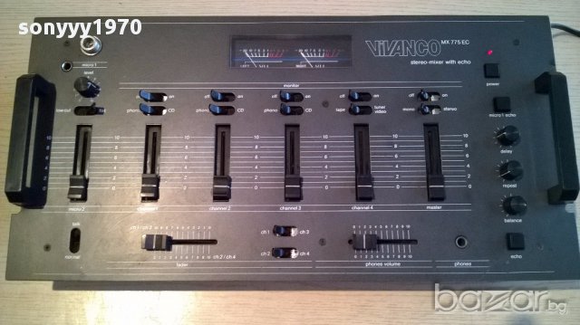 Vivanco mx775ec stereo mixer/eho-germany-внос швеицария, снимка 10 - Ресийвъри, усилватели, смесителни пултове - 13824371