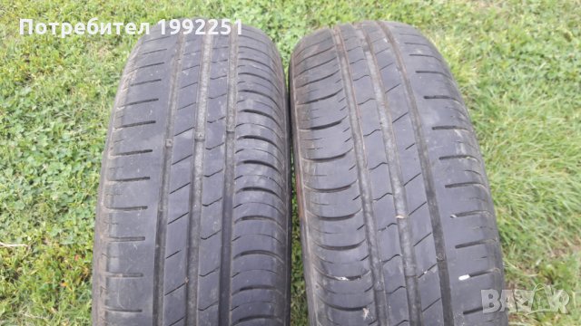 2бр летни гуми HANKOOK KinergyEco 155/65R14 DOT1112 6mm дълбочина на шарката. Цената е за 2бр.