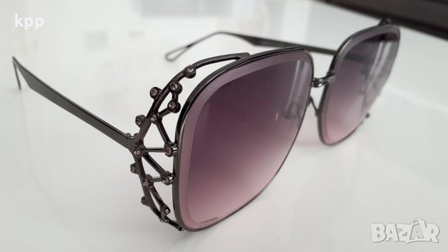 Слънчеви очила лилаво черни с камъни код 1604192, снимка 3 - Слънчеви и диоптрични очила - 25065849