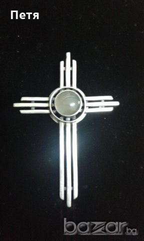 Сребърна висулка кръст, снимка 2 - Други - 18044562