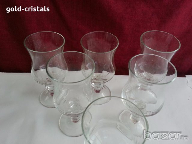 Стъклени чаши чашки за ракия  аперитив, снимка 11 - Антикварни и старинни предмети - 20291625