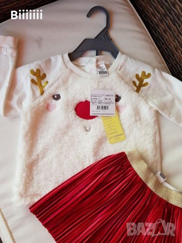 Нов комплект блузка и пола , снимка 2 - Комплекти за бебе - 24324912