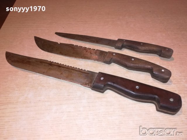 три стари ножа-ретро колекция-37/34/30см