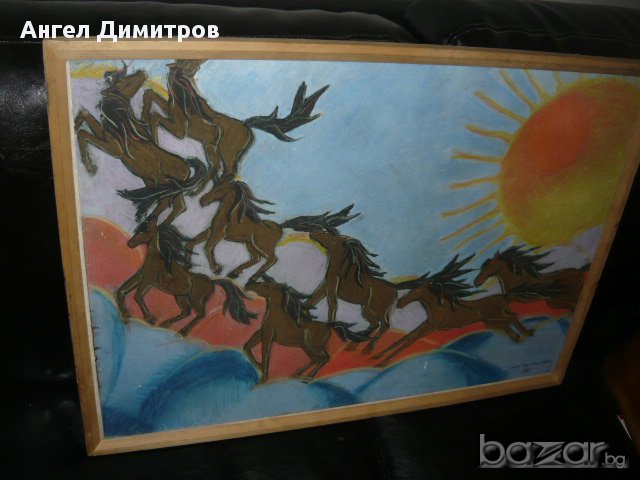 Прекрасна картина см. техника Лаура Кей Уолкер 1983 г., снимка 9 - Картини - 16741294