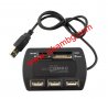 Комплект USB hub 4 порта + четец на карти, снимка 2