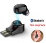 Блутут Хендсфрий Мини Безжична Скрита Слушалка Микрофон с Вградена Батерия Bluetooth Handsfree, снимка 3
