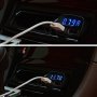 Двойно USB зарядно за кола 3.1A термометър, амперметър Волтметър 4 в 1, снимка 2