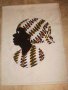  Африканка-картина от текстил върху текстил-варианти, снимка 1 - Колекции - 23347578