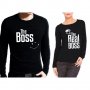 Блузи за влюбени The Boss & The Real Boss, снимка 1 - Блузи - 23516200