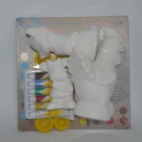 Комплект керамични фигурки за оцветяване , снимка 1 - Рисуване и оцветяване - 12402659
