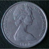 50 цента 1967, Нова Зеландия, снимка 2 - Нумизматика и бонистика - 16040422