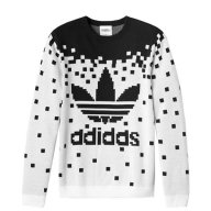 ADIDAS JEREMY SCOTT PIXEL Унисекс (Мъжки / Дамски ) Пуловер size S, снимка 1 - Пуловери - 7610240