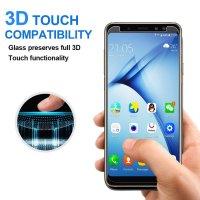 Samsung Galaxy A8 2018 - стъклен протектор, прозрачен, снимка 3 - Фолия, протектори - 22830485
