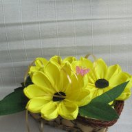 Панерче с цветя, снимка 1 - Декорация за дома - 14388913
