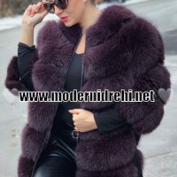 Дамско зимно палто от лисица код 041, снимка 1 - Палта, манта - 24340406