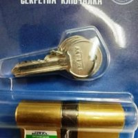 Секретен патрон за брава 60мм, 3 ключа МЕТАЛ, България, снимка 2 - Други - 22933131