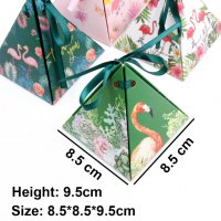 Хаваи Фламинго Кутии кутии пирамида кутийки подаръчни за лакомства торбички кутийки рожден кутия, снимка 3 - Други - 22570237