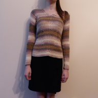 Ръчно плетена памучна блуза, снимка 2 - Блузи с дълъг ръкав и пуловери - 15829879
