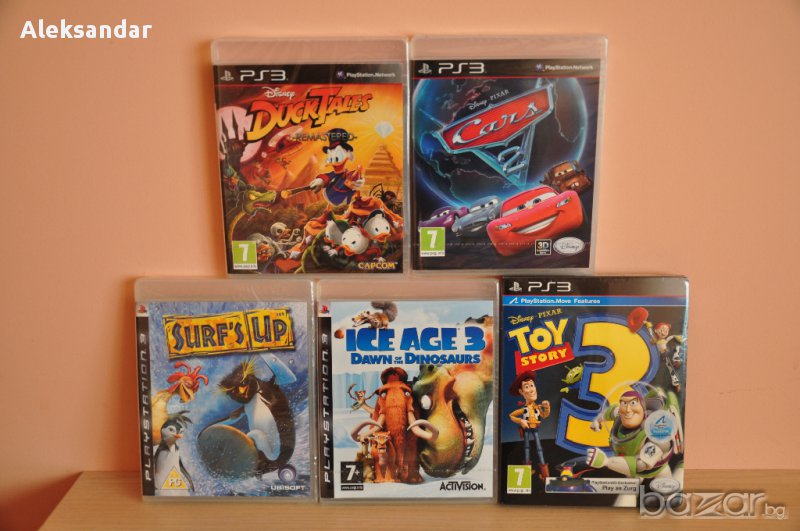 Нови игри.ducktales 2014,ice Age 3,cars 2,toy Story 3,surf`s up ps3, снимка 1