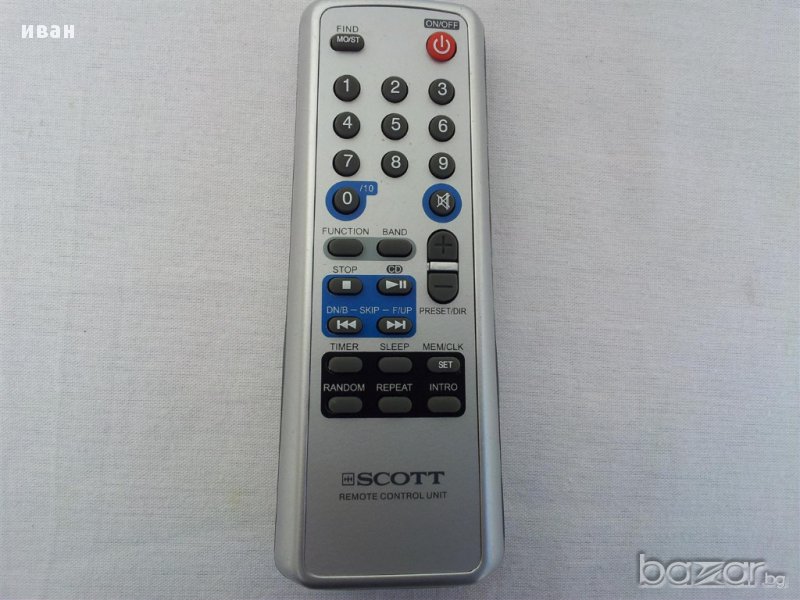 SCOTT - audio sistem - дистанционно управление, снимка 1