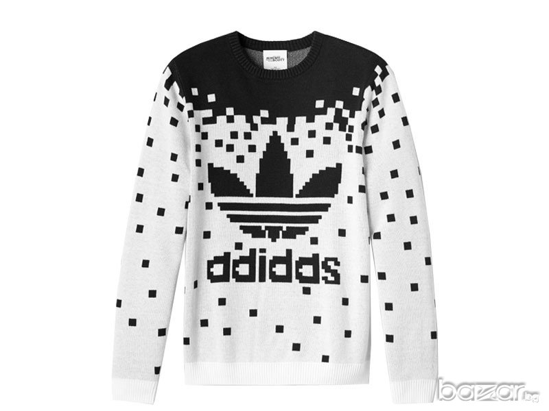 ADIDAS JEREMY SCOTT PIXEL Унисекс (Мъжки / Дамски ) Пуловер size S, снимка 1