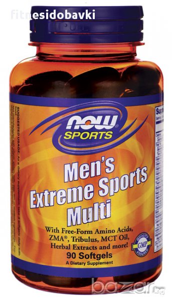 NOW Men's Extreme Sports Multi, 90 капс / 180 капс, снимка 1