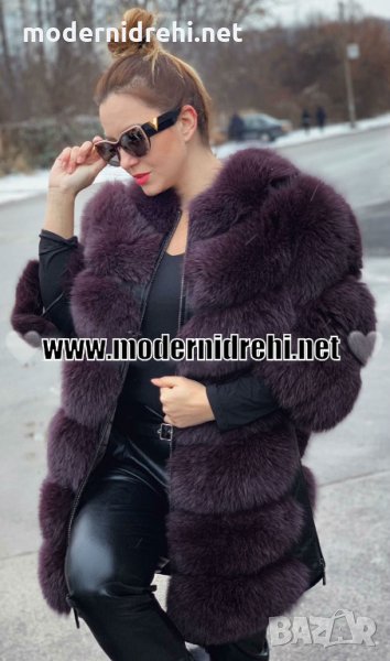 Дамско зимно палто от лисица код 041, снимка 1