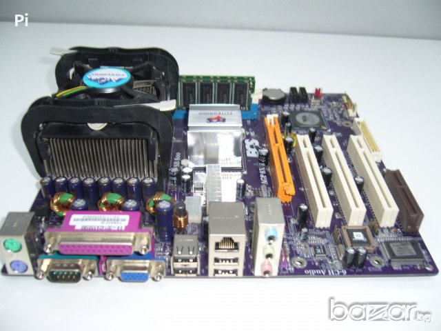 Дъно s.478 + Процесор P4 + Fan + Ram памет