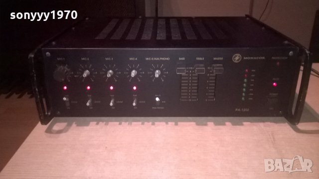 monacor pa-1202 profi power amplifier-mono-внос швеицария, снимка 9 - Ресийвъри, усилватели, смесителни пултове - 23615485