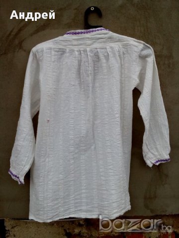 Старинна Мъжка кенарена риза за носия, снимка 7 - Антикварни и старинни предмети - 17549302