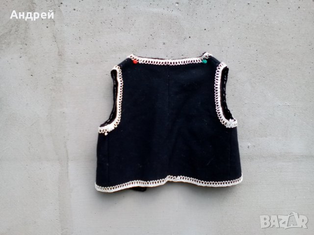 Старинен детски етно елек,елече #2, снимка 6 - Антикварни и старинни предмети - 25073523