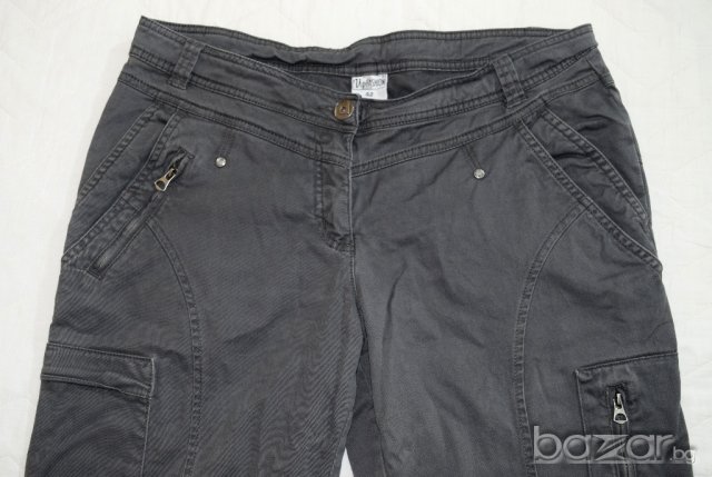 Up Fashion дамски панталон сив метални ципове, снимка 3 - Панталони - 20073032