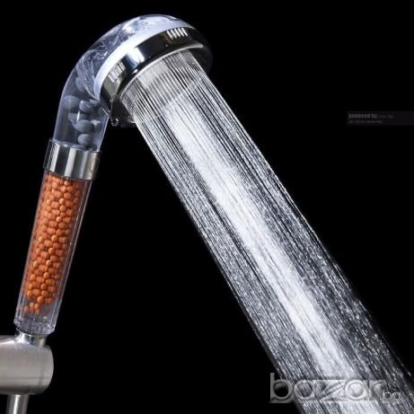 Ново! Турмалинов алкализиращ душ-слушалка омекотява и йонизира водата, снимка 4 - Душ кабини и вани - 20424222