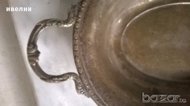 антикварна посребрена купа,фруктиера-арт деко, снимка 2 - Антикварни и старинни предмети - 17626455