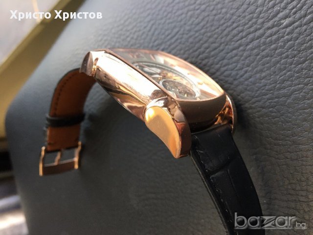 Мъжки  часовник PARMIGIANI "розово злато" реплика клас ААА, снимка 2 - Мъжки - 17079602