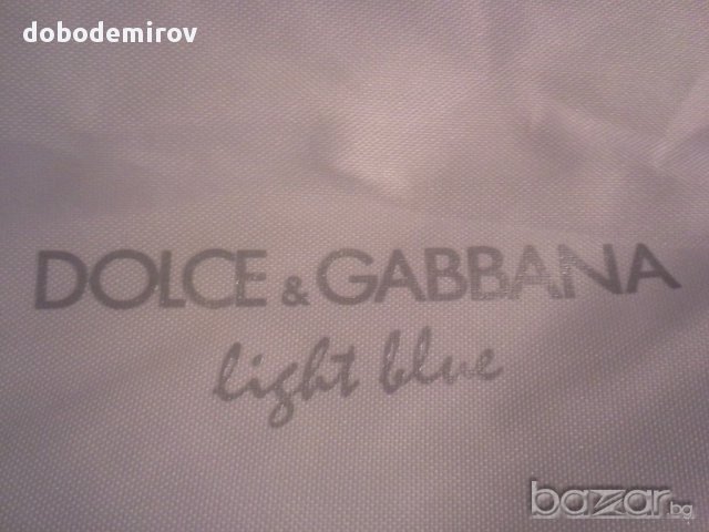  Чанта Dolce & Gabbana D&G Light Blue Shopper Bag, оригинал , снимка 8 - Чанти - 15187032