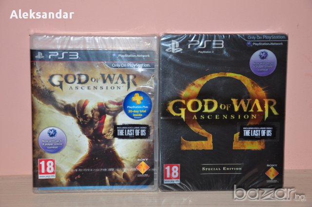 Нови игри.God of war ascension,special edition,ps3,пс3 , снимка 1 - Игри за PlayStation - 10779225