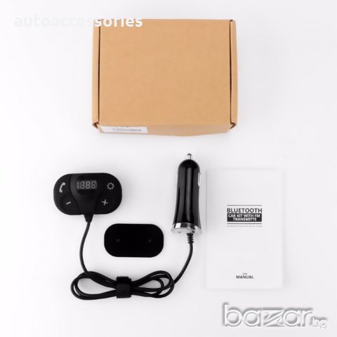Автомобилен комплект Безжичен FM Bluetooth предавател MP3 плейър USB SD хендсфри дисплей ALD62, снимка 3 - Аксесоари и консумативи - 19595887
