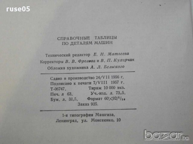 Книга "Справочные таблицы по деталям машин-Васильев"-1008стр, снимка 6 - Енциклопедии, справочници - 10869318