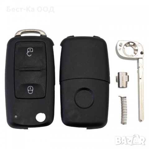 Кутийка ключ VW SEAT SKODA 2 бутона с острие OS, снимка 4 - Аксесоари и консумативи - 21692096