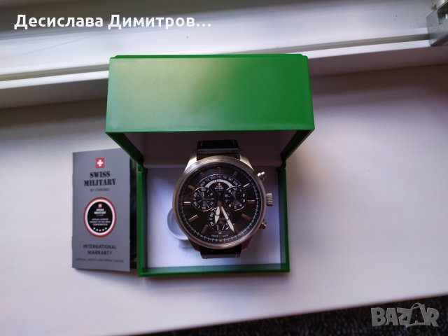 Нов Мъжки швейцарски часовник Swiss Military, снимка 1 - Мъжки - 25674072