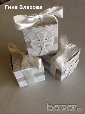 Картонени кутийки с кръст, снимка 4 - Декорация за дома - 19065599