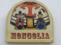  Автентичен кожен магнит от Монголия-серия-13, снимка 1 - Други ценни предмети - 21482713