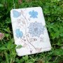 Кожен калъф за Amazon Kindle Paperwhite 4 2018 – Акварелни цветя, снимка 1 - Електронни четци - 25836877