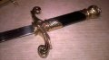 нож сабя-златна кама с ножница-метални-38х11см-внос швеицария, снимка 16
